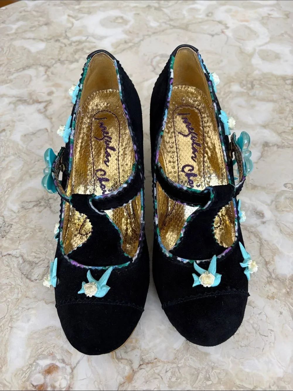Irregular Choice “Fresh Cut Grass” Mary Jane Retro Heels - Picture 5 of 15